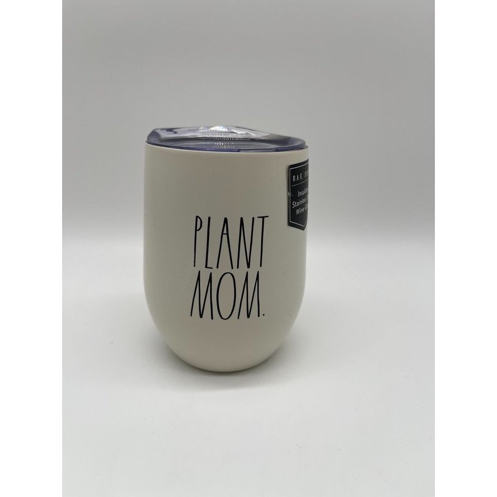 VHTF NWT Rae Dunn Plant Mom Insulated Wine Glass